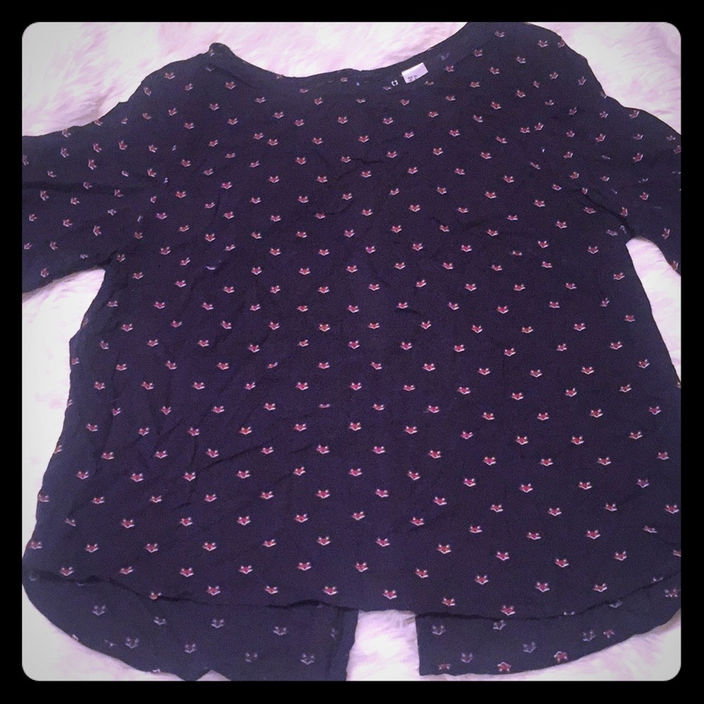 Fox print long sleeve